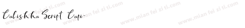 Calishha Script Capi字体转换